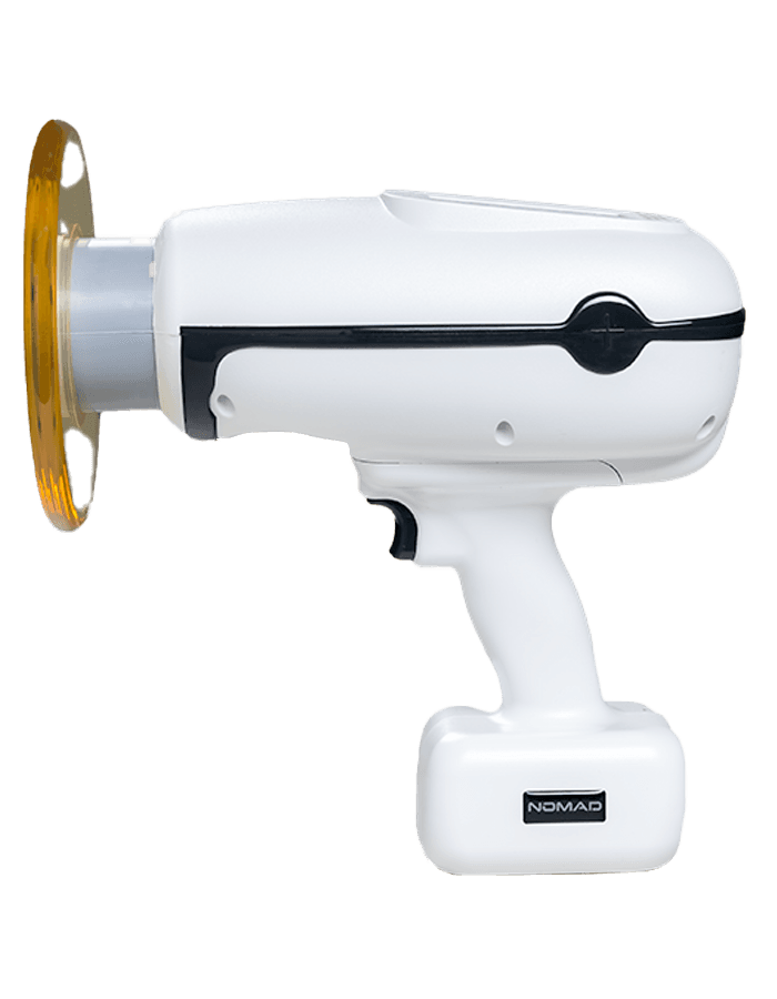 Portable X-ray machine with a compact design, used for dental imaging and diagnostics in various settings.